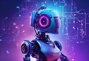 Oberkörper eines Roboter im Profil